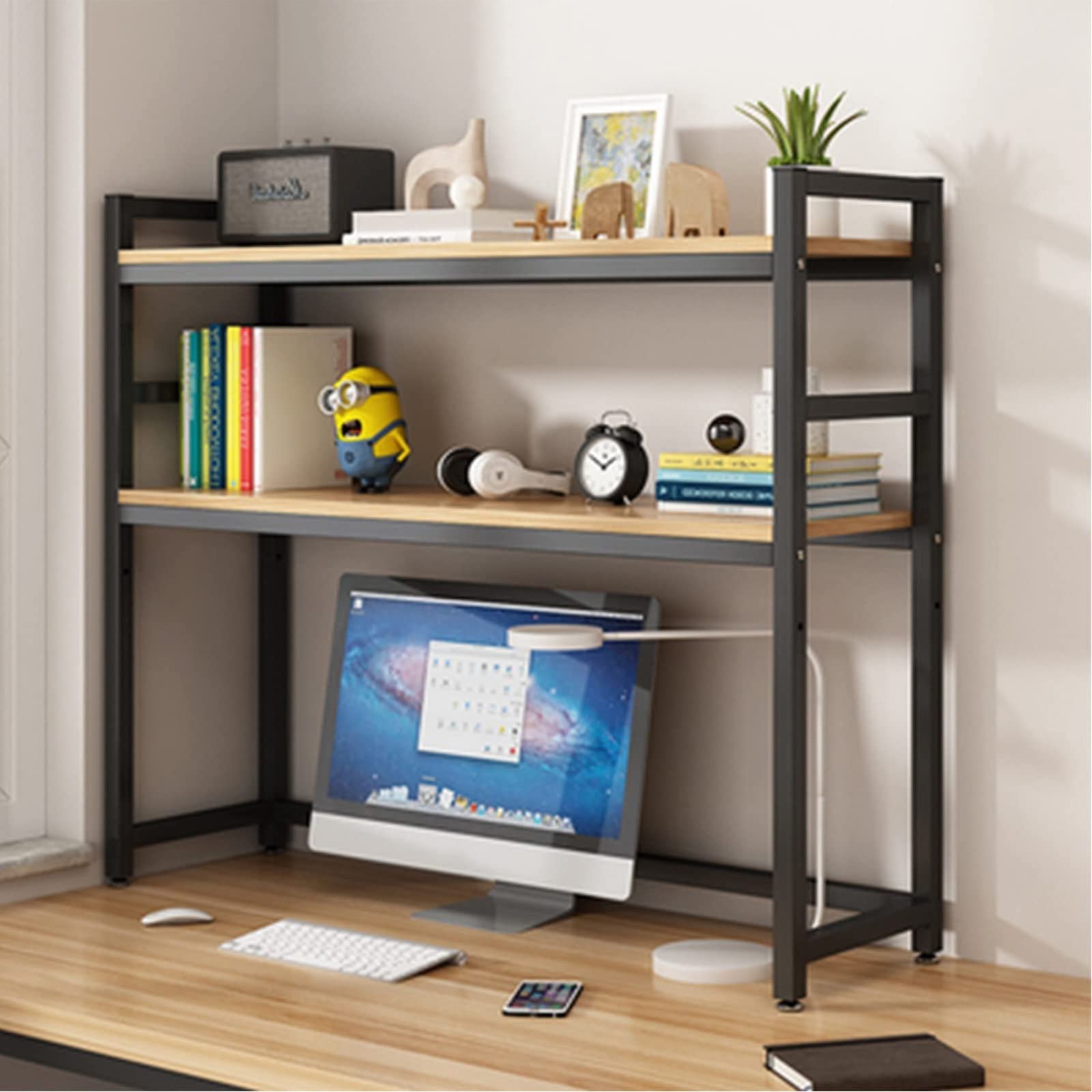 Amazon.co.jp: デスク上置き棚 - 卓上ラック ブックスタンド